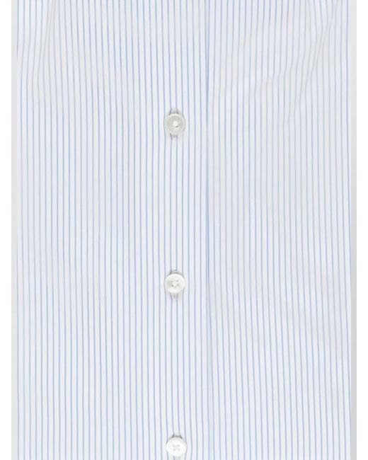 Xacus Blue Striped Long-Sleeve Shirt for men