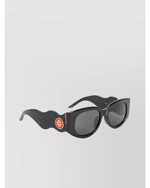 Casablanca Gray Acetate Oval Sunglasses for men