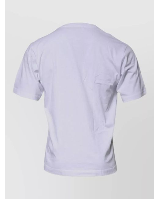 Dolce & Gabbana Blue Cotton Logo-Print Crew-Neck T-Shirt for men