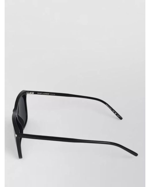Saint Laurent Black Sunglasses Sl 895 001 Rectangle Metal Accents
