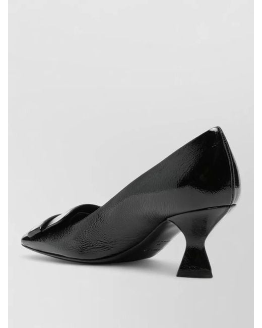 Sergio Rossi Black Leather Pumps