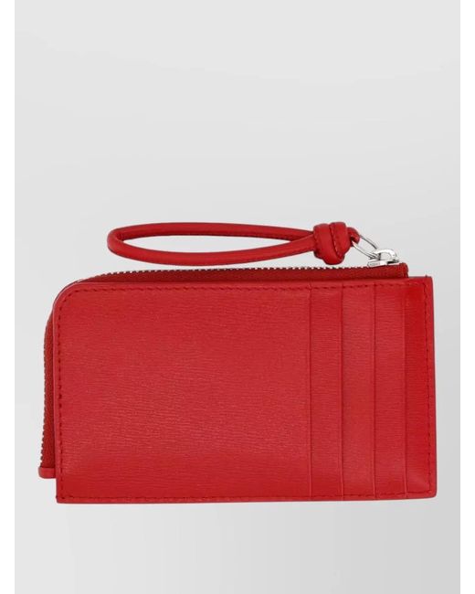 Jil Sander Red Leather Coin Purse