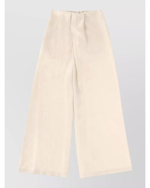 Alysi Natural Tailored Wide Leg Pants Light Design