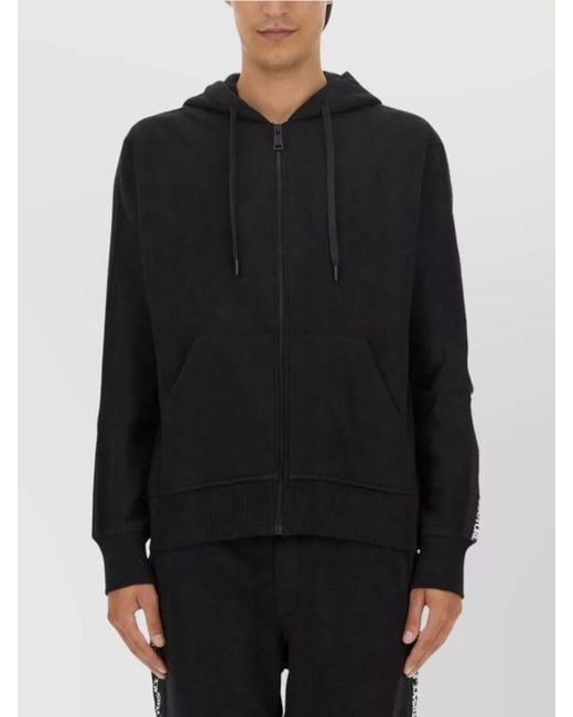 Versace Jeans Couture Black Regular-Fit Hoodie for men