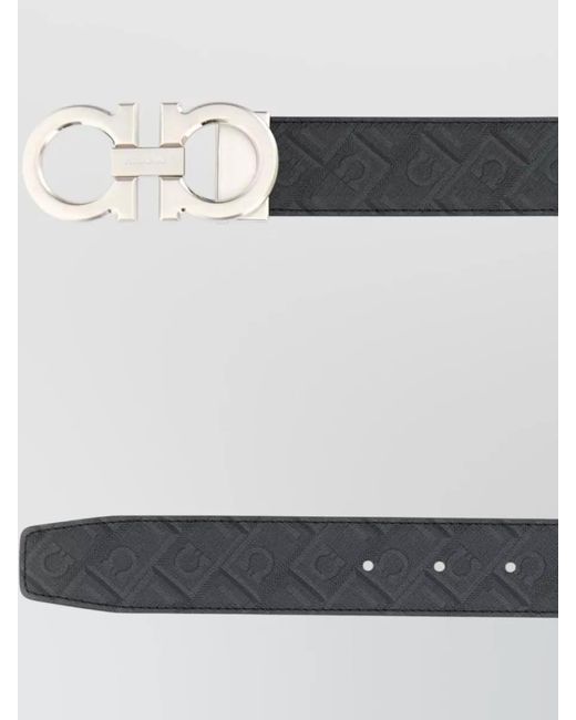 Ferragamo Multicolor Dual Strap Belt Adjustable Length Metal Hardware for men