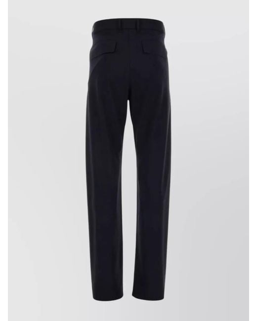 Givenchy Blue Wool Blend Slightly Flared Tailored Trousers for men