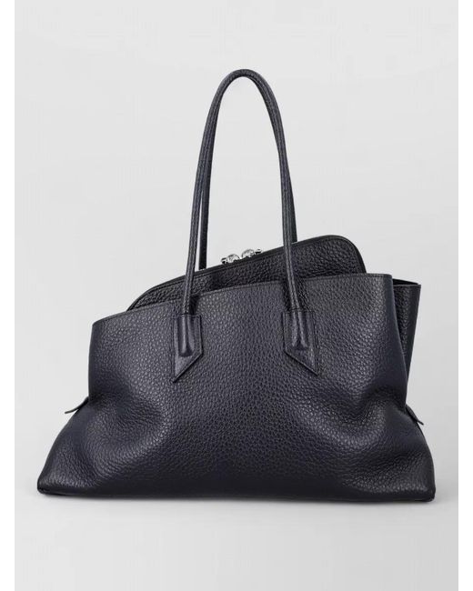The Attico Blue La Passeggiata Medium Shoulder Leather Bag