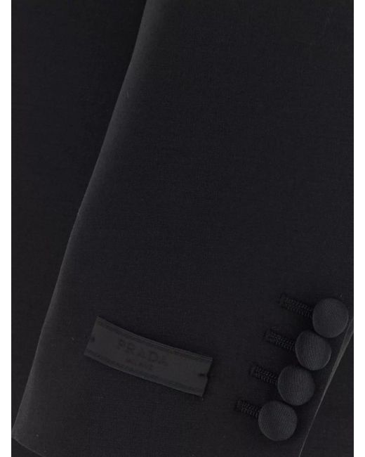 Prada Black Wool Mohair Tuxedo for men