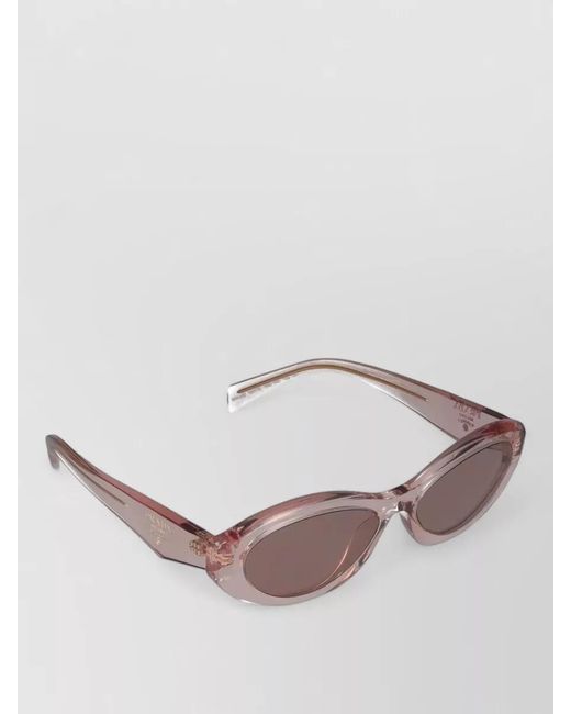 Prada Pink Sunglasses 0Pr 26Zs Cat Eye Design