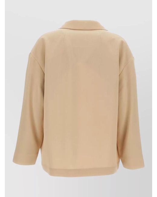 Alberto Biani Natural Single-Breasted Blazer