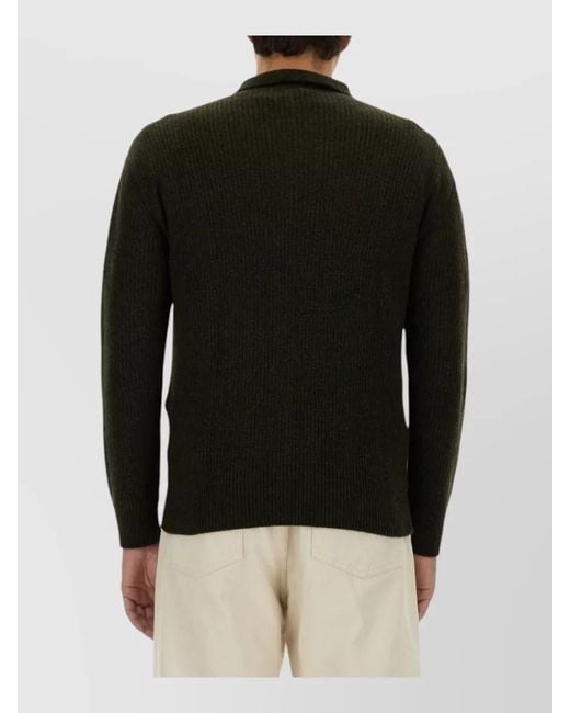 Aspesi Black Wool T-Shirt for men