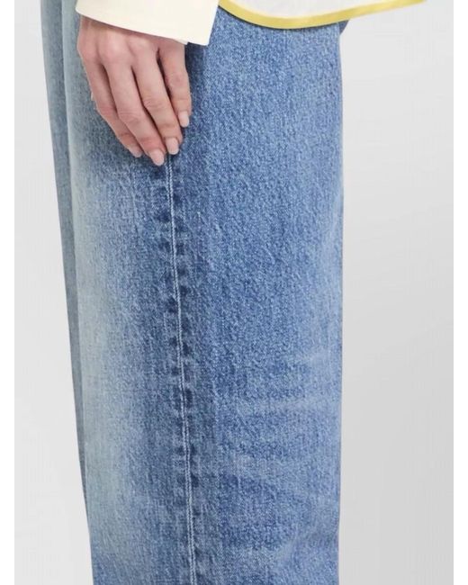 Valentino Garavani Blue Embroidered Linen Long-Sleeve Shirt