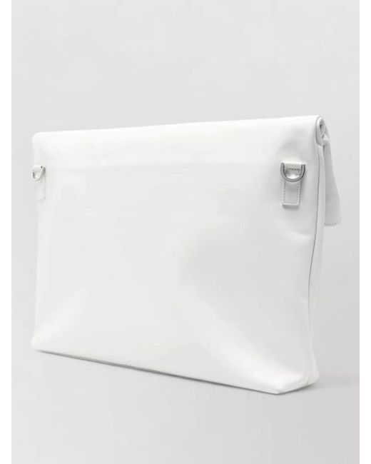 Herskind Natural Sofia Leather Clutch Bag Adjustable Strap