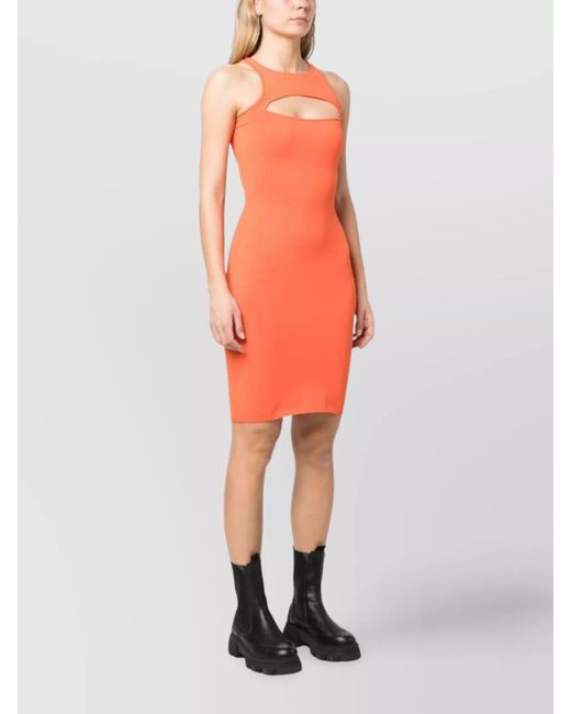 DSquared² Orange Knee-Length Dress
