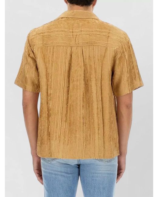 Séfr Blue Dalian Short Sleeve Shirt Chest Pocket for men