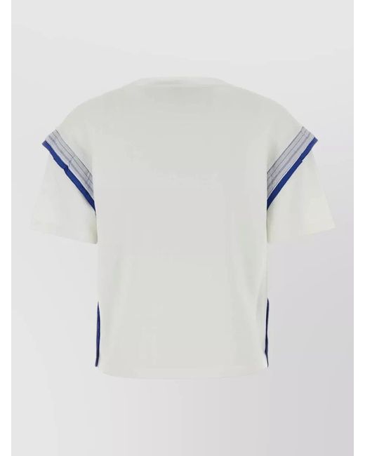 Loewe Multicolor Cotton T Shirt Short Sleeves Crew Neck Contrast
