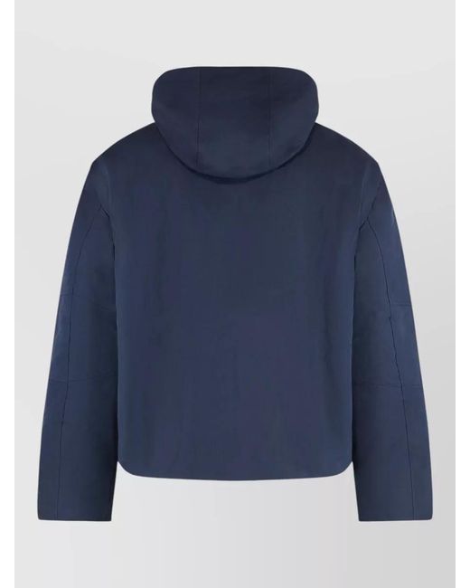 K-Way Blue Padded Hooded Parka Jacket for men