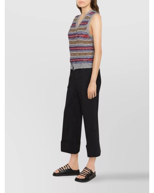 DSquared² White Cropped Trousers