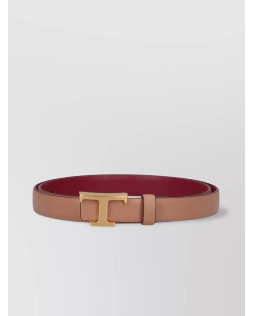 Tod's Red Leather Belt