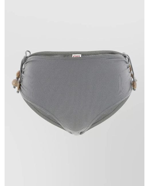 Eres Gray Christie High Waist Bikini Briefs Beaded Ties