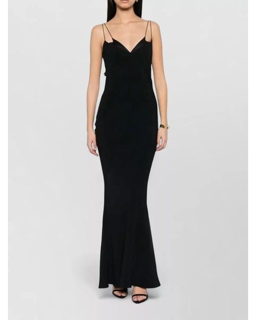 Tom Ford Black Satin Bias Cocktail Slip Dress