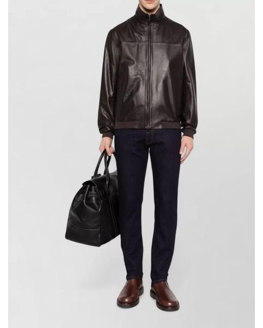 Emporio Armani Blue Denim Mid-Rise Skinny Trousers for men