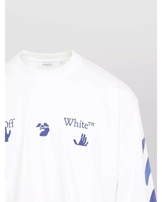 Off-White c/o Virgil Abloh White Bacco Arrow Skate Long Sleeve T Shirt for men
