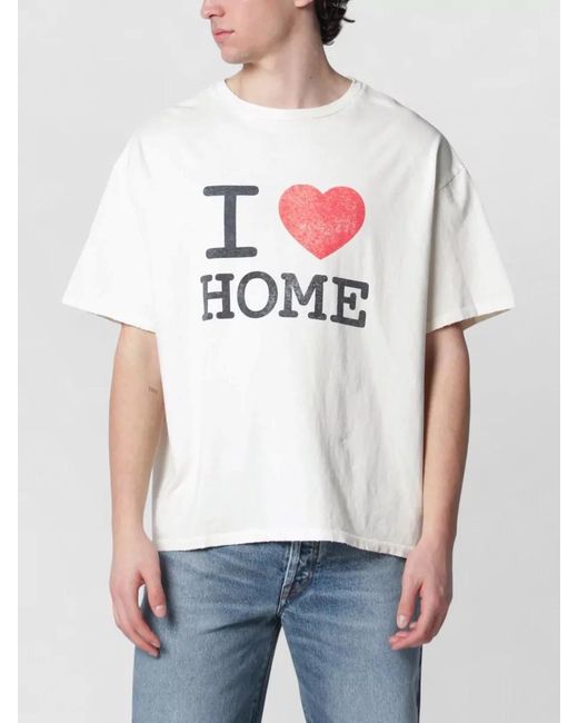 GALLERY DEPT. White Crew Neck Short Sleeve Graphic Print Shirt for men
