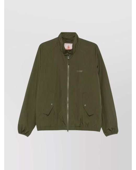 Baracuta Green Ripstop Nylon Bomber Jacket for men