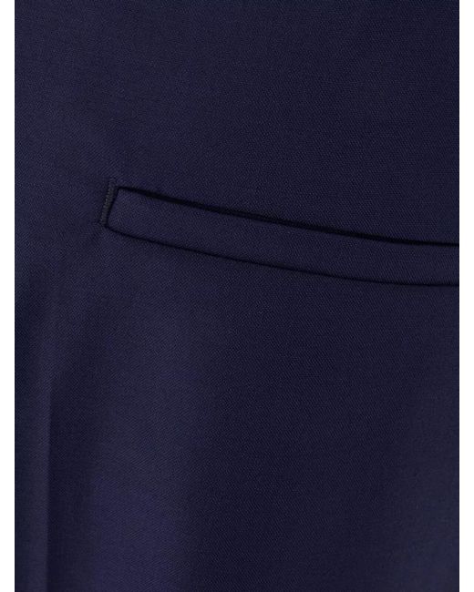 ARMARIUM Blue Wool Giorgia Tailored Pants Pleated Design