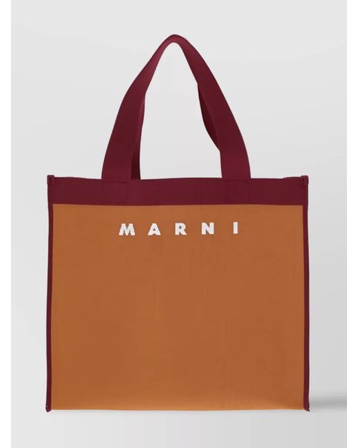 Marni Red Medium Polyester Tote Bag