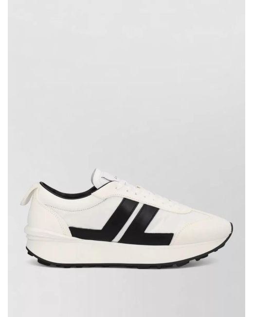 Lanvin Natural Leather Low-Top Sneakers