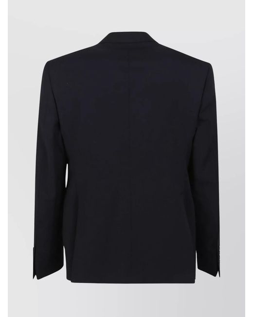 Emporio Armani Blue Virgin Wool Single-Breasted Suit for men