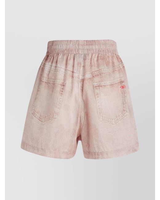 DIESEL Pink Knee-Length Shorts