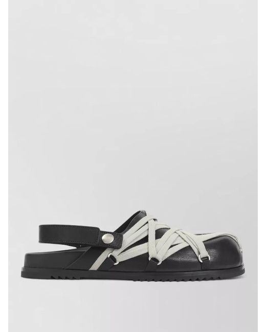 Rick Owens Multicolor Megalace Granola Mule Sandal Flat Lace for men