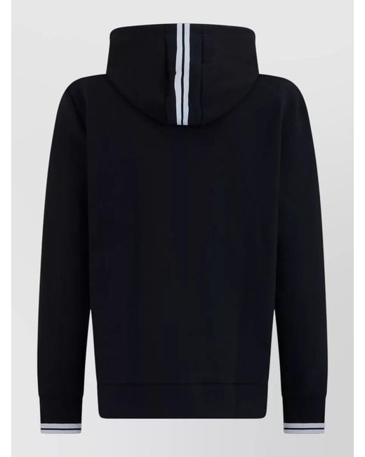 Boss Blue Zip Hooded Sweatshirt for men