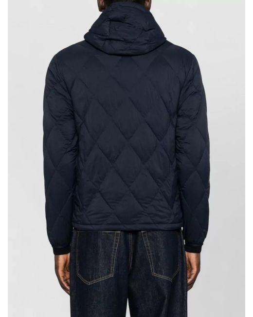 Burberry Blue Quilted Hooded Puffer Jacket for men