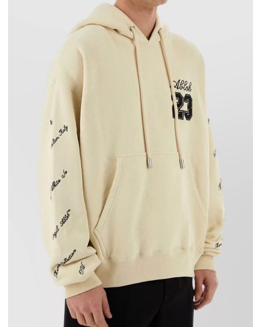 Off-White c/o Virgil Abloh Natural Cotton Sweatshirt for men