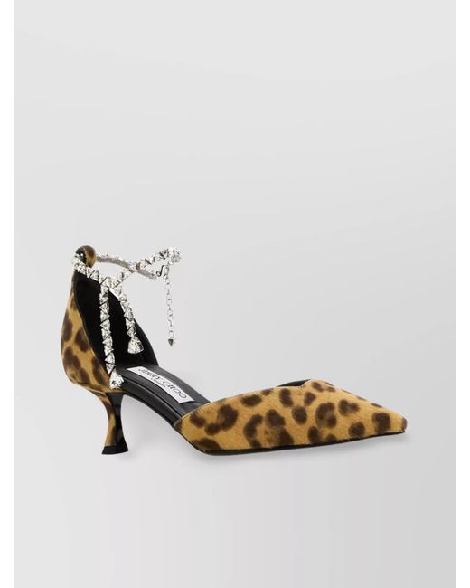 Jimmy Choo Metallic Printed Calf Hair Leather Pumps