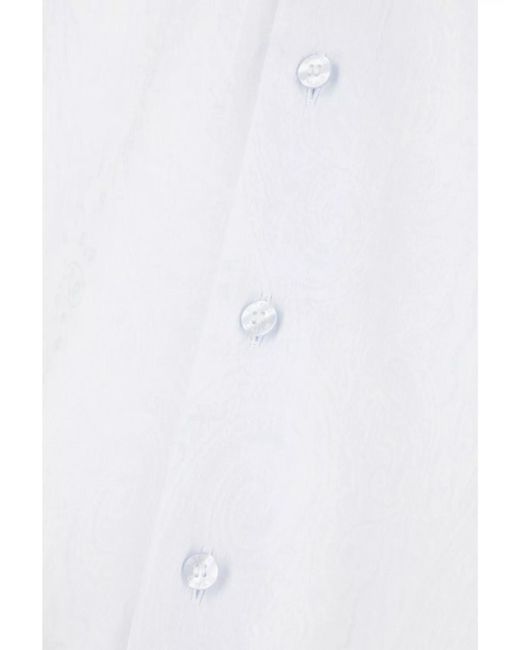 Etro White Cotton Shirt for men