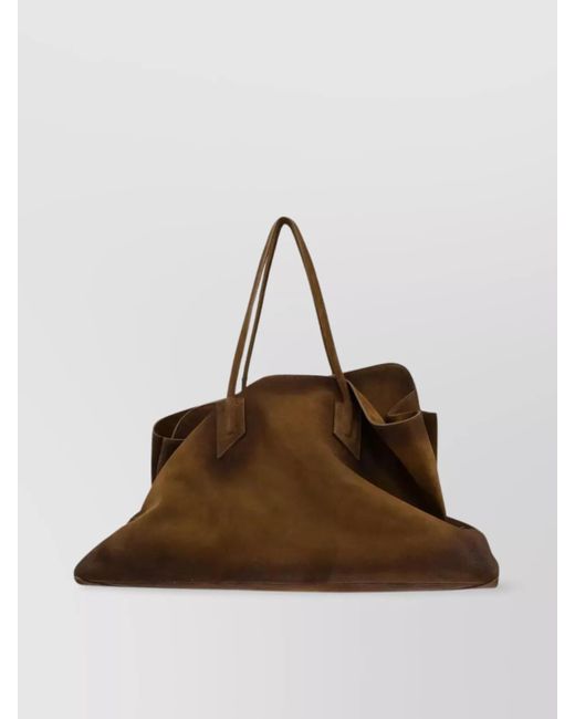 The Attico Brown Large Top Tote Bag