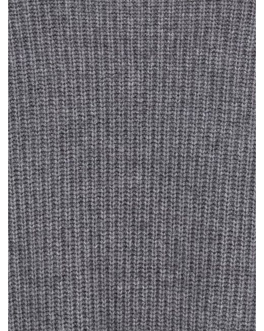 P.A.R.O.S.H. Gray Cashmere Crew Neck Sweater Long Sleeves Knit