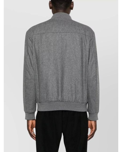 Fay Gray Wool Bomber Jacket for men