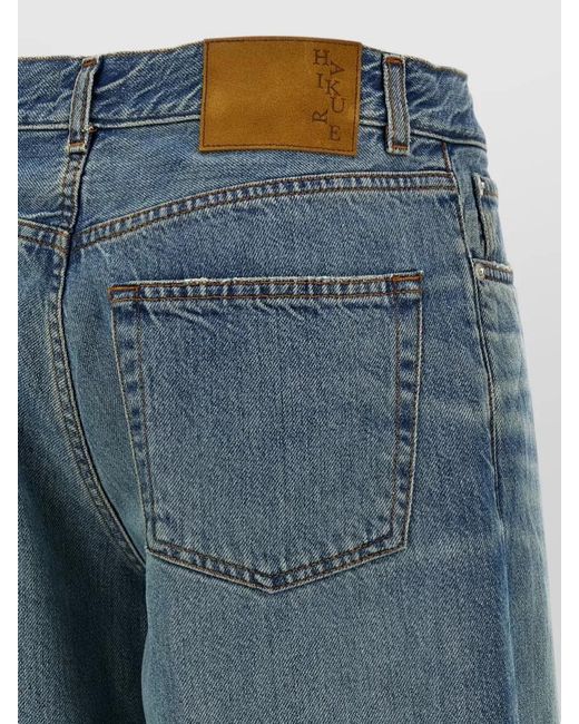 Haikure Blue Bethany Wide Leg Jeans Five Pocket
