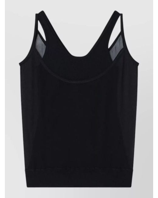 Fendi Black Viscose Sleeveless Dress
