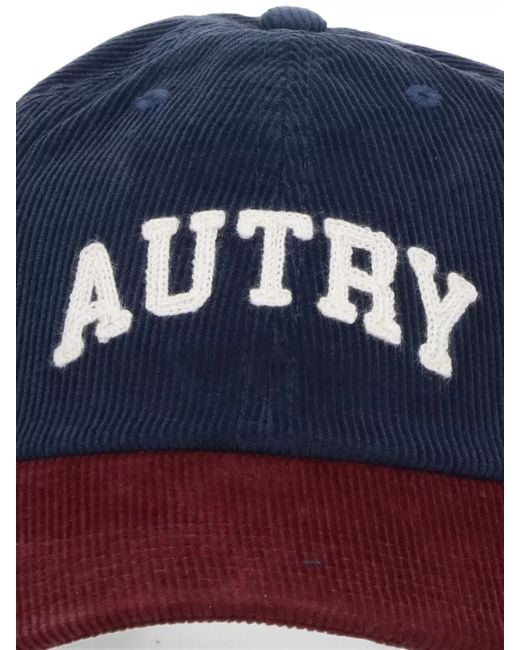 Autry Blue Casual Cap Curved Brim Two Tone Design