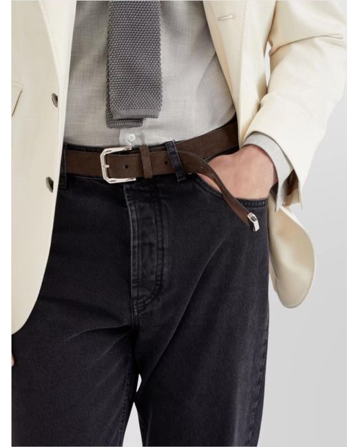 Brunello Cucinelli Multicolor Leather Belt for men