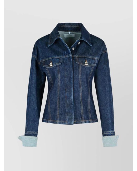 ジャケット SPORTMAX DOMINO DENIM JACKET Oversized denim blazer, navy | Sportmax