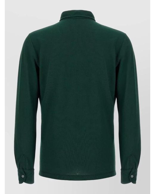 Zanone Green Ice Cotton Shirt Button Down Collar for men