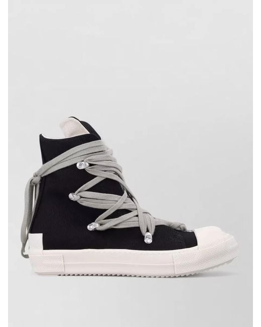 Rick Owens Multicolor Lace Up High Top Boots Contrast Sole for men